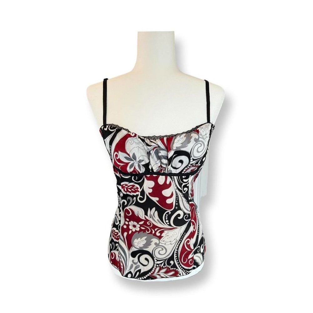 Adorable Y2K Retro Print Tank with Adjustable Straps!